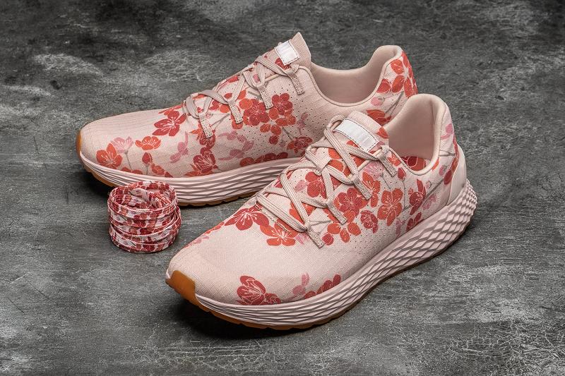 Pink Nobull Blush Cherry Blossom Ripstop Runner Women's Running Shoes | CA H1698A